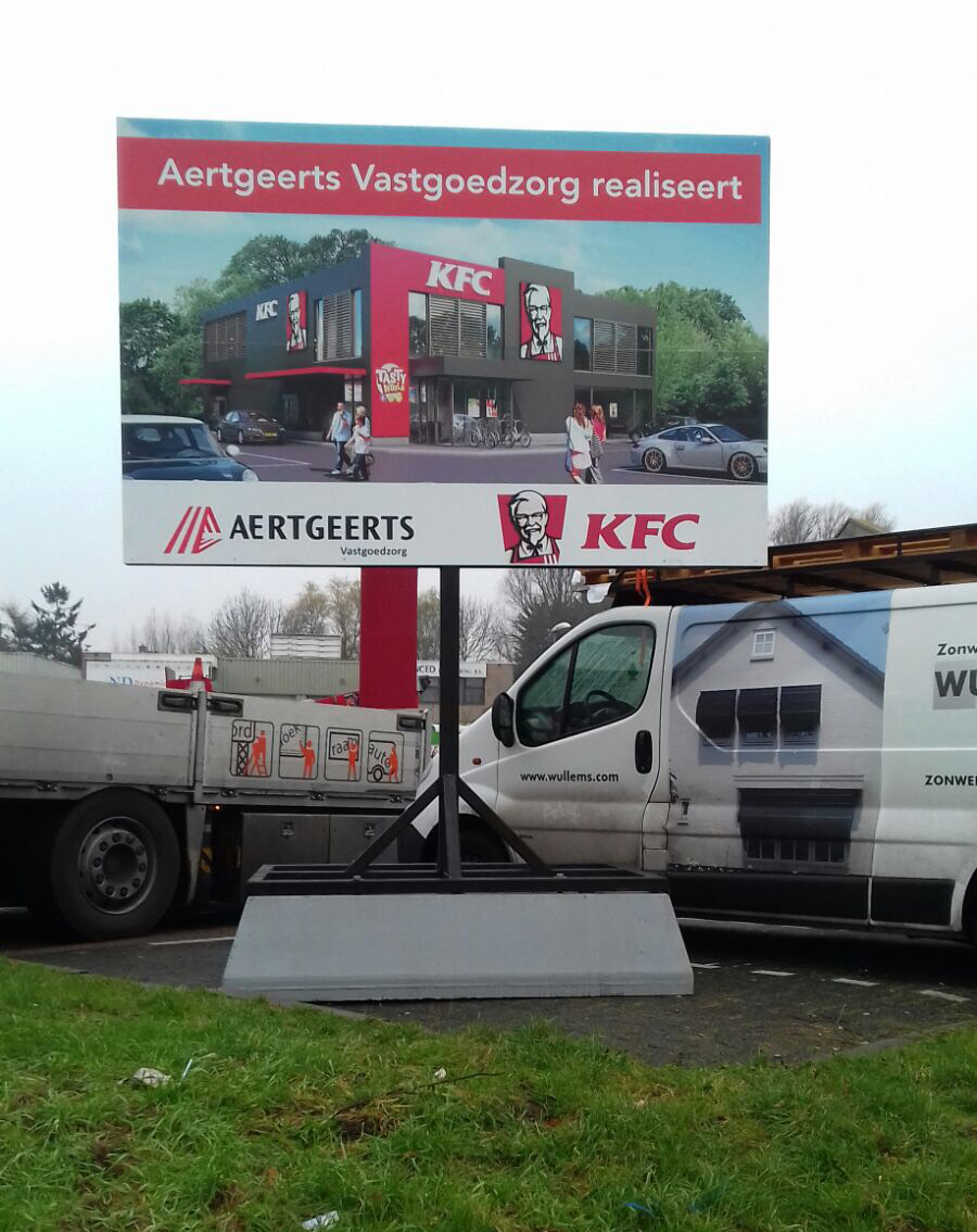 Projectbord KFC Barendrecht