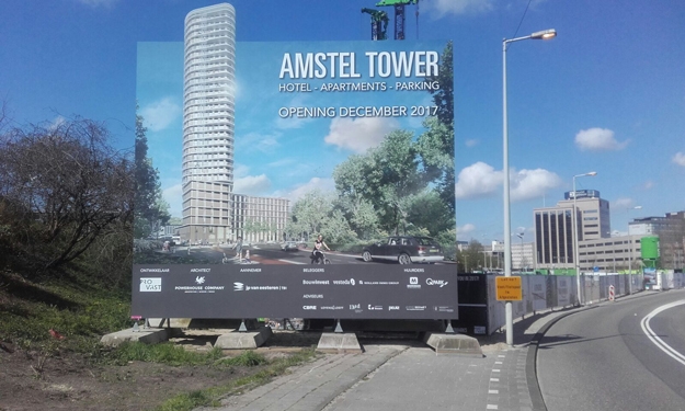 Projectbord Amstel Tower Amsterdam