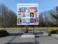 Verkiezingsborden door heel Nederland